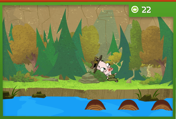 River Whoosh Log Hop screenshot