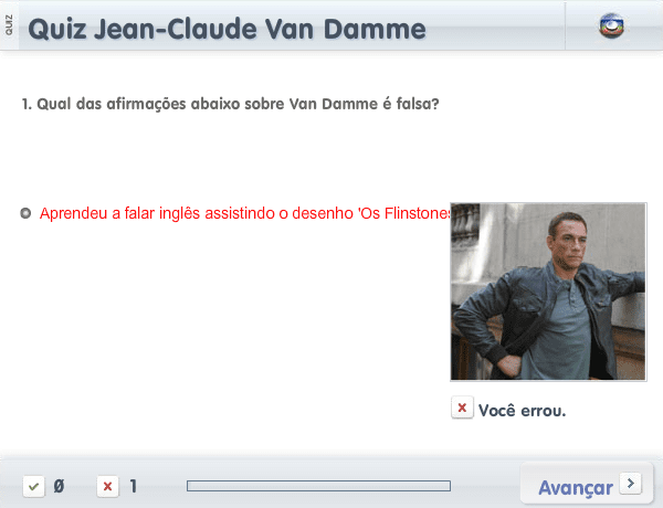 Quiz Jean-Claude Van Damme screenshot