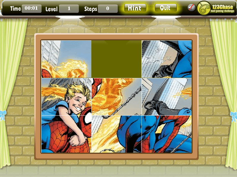 Spiderman's Sliding Puzzle screenshot