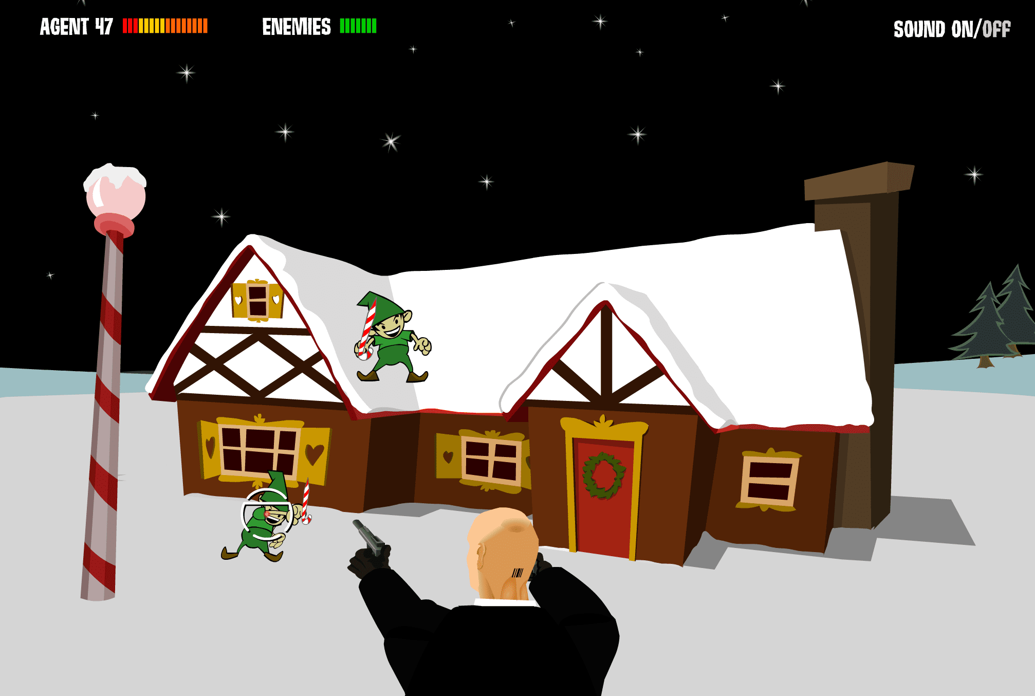 Hitman Christmas Shooting Game screenshot