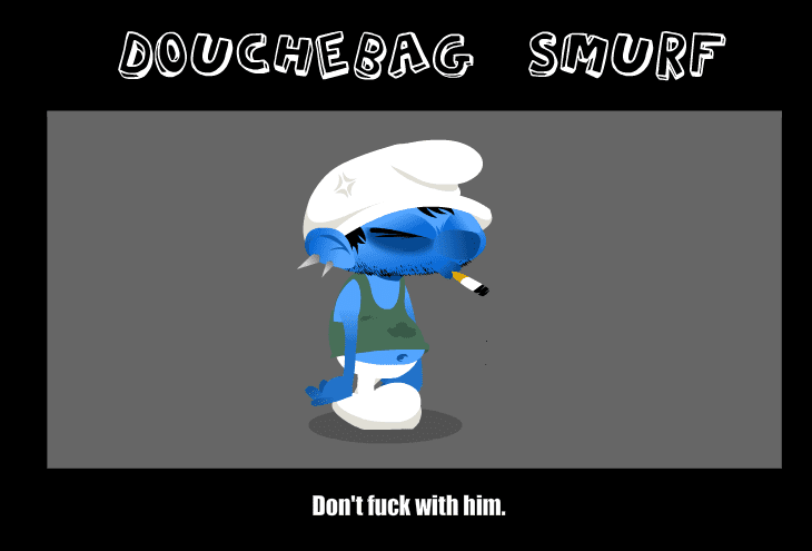 Douchebag Smurf screenshot