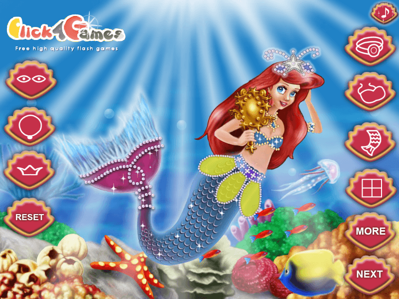 Ariel Mermaid Dress Up screenshot