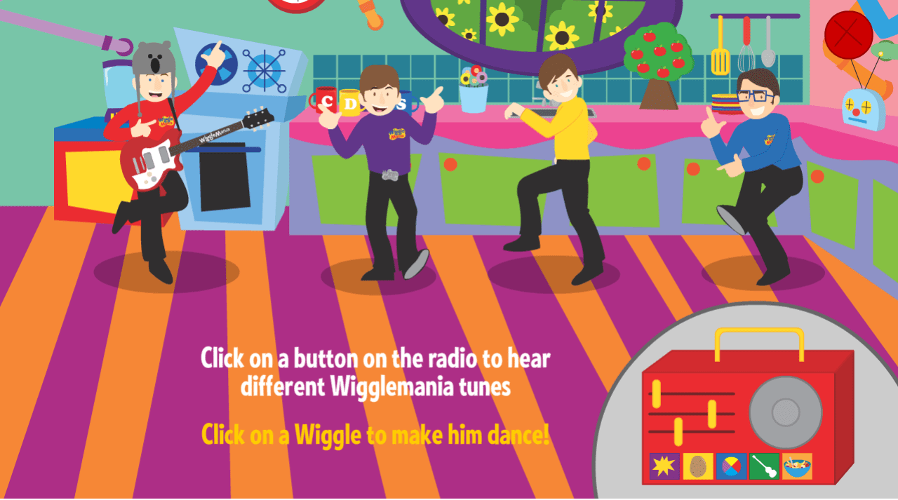 WiggleMania Wiggly Radio Game screenshot