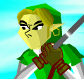 Link running with a hammer