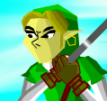 Link running with a hammer