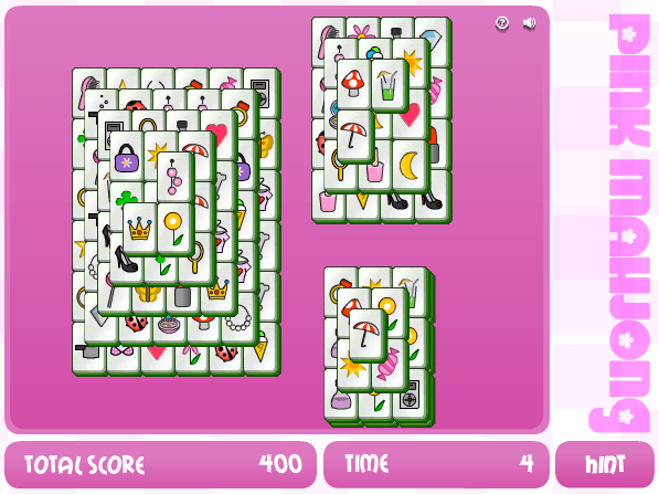Pink Mahjong screenshot
