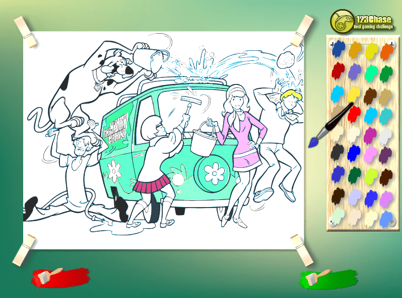 Scooby Team Kids Coloring screenshot