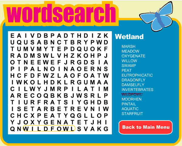 South Downs Word Search Puzzle screenshot