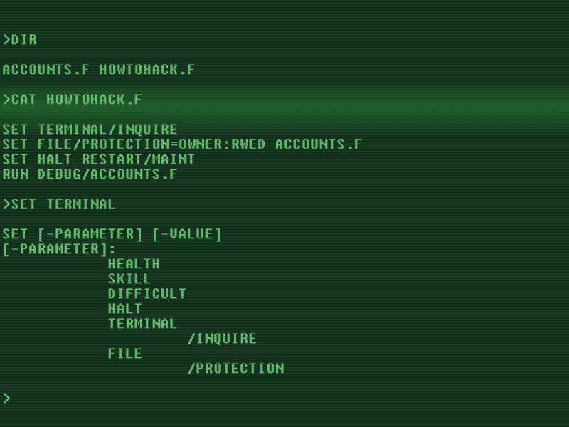 Fallout 3 Terminal screenshot