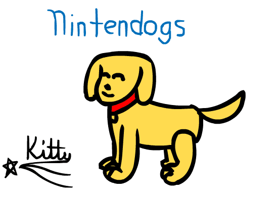 A cute Nintendog animation screenshot