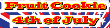 Fruit Cookie 4th of July