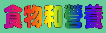 動畫字庫(食物和營養)