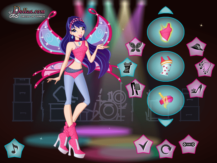 Игра Винкс: одевалка феи Музы screenshot