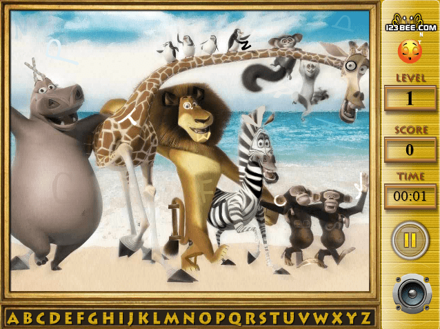 Madagascar - Find the Alphabets screenshot