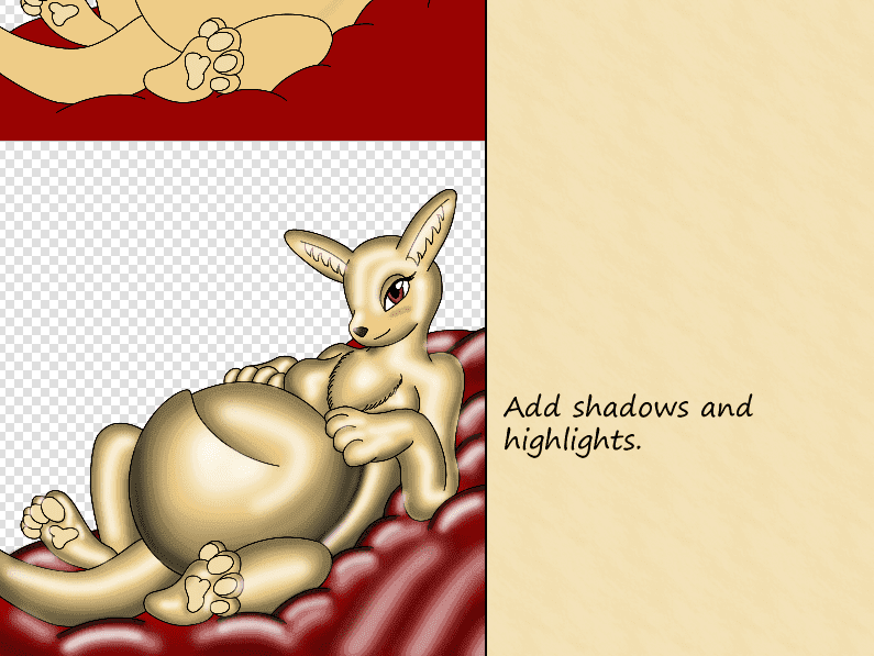 Step by step how I color screenshot
