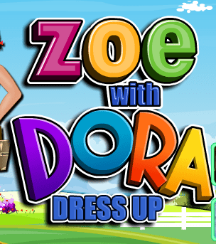 Zoe With Dora Dress Up