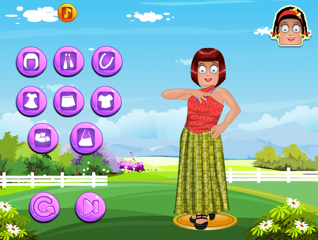 Zoe With Dora Dress Up screenshot