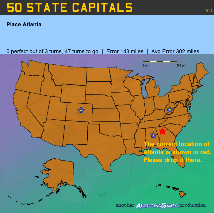 50 State Capitals screenshot