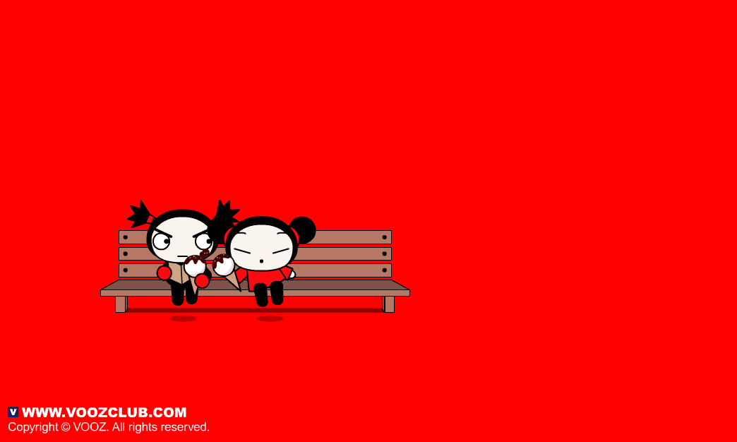 Pucca - Kissing with Ice Cream screenshot