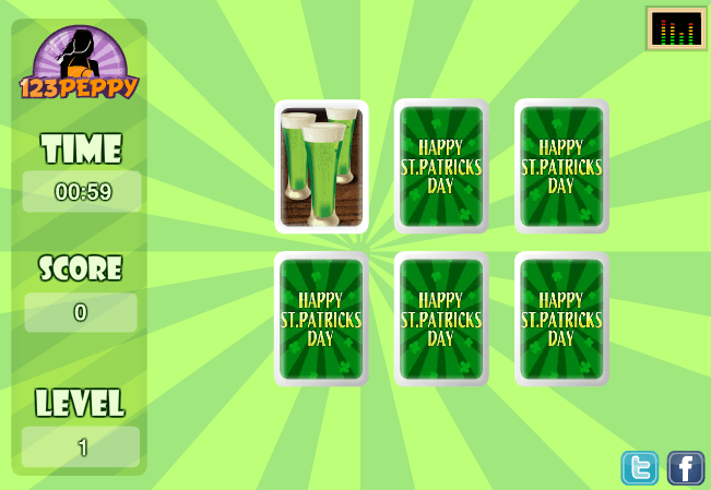 St. Patrick's Day Cards Match screenshot