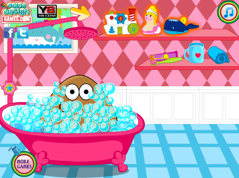 Pou Girl Bathing Day screenshot