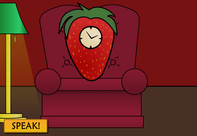 Strawberry Clock Says... screenshot