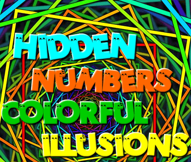 Hidden Numbers - Colorful Illusions