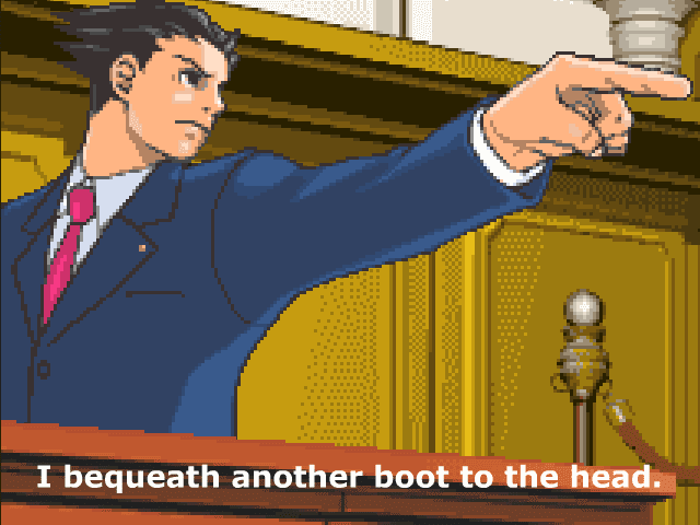 Phoenix Wright - Boot to the Head screenshot