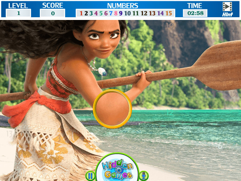 Moana - Hidden Numbers screenshot