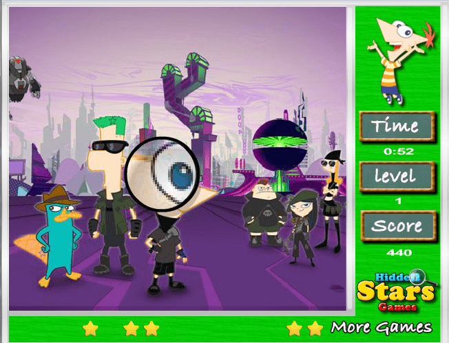 Phineas and Ferb Hidden Stars screenshot
