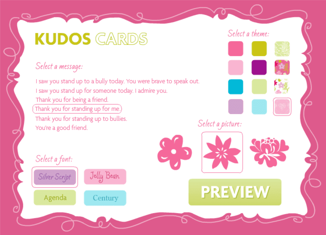 Kudos and Care Cards screenshot