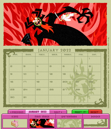 Make a Calendar 2005 screenshot