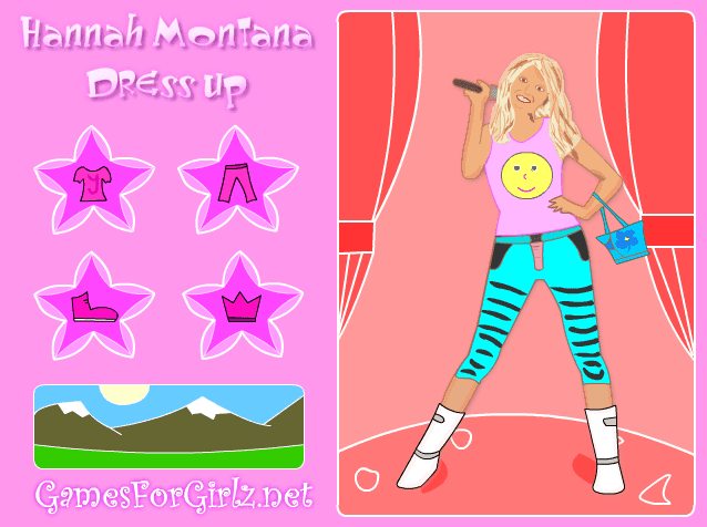 Hannah Montana Dress Up screenshot