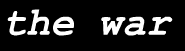 the war II