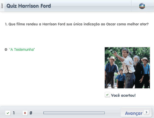 Quiz Harrison Ford screenshot