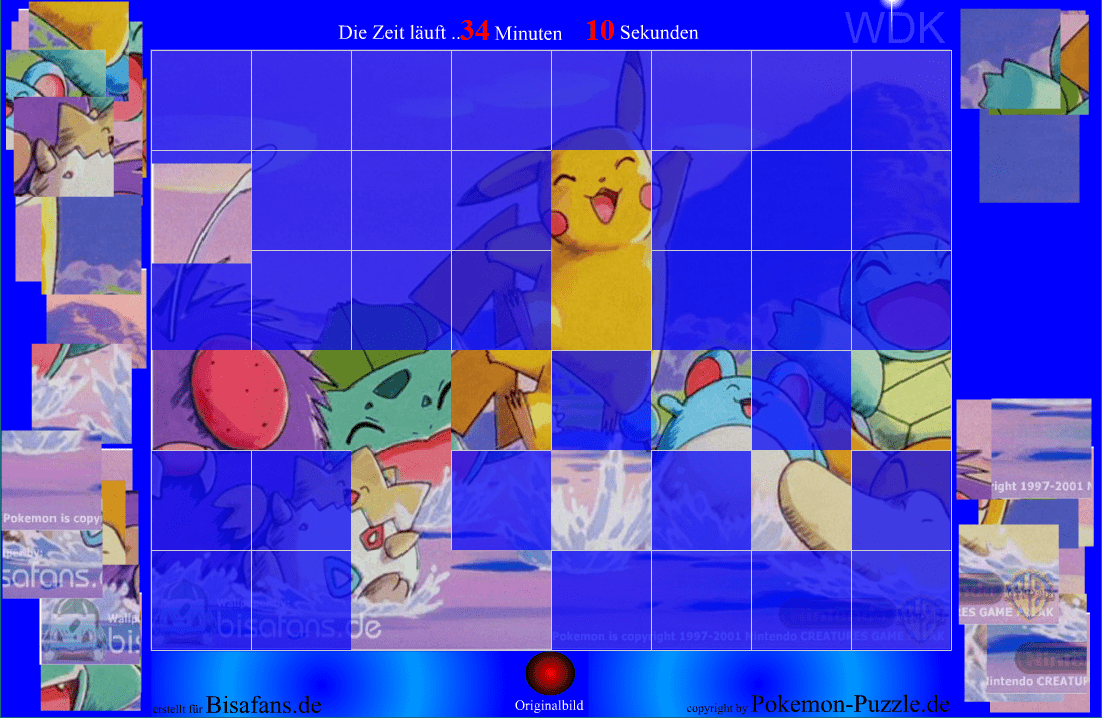 Pokemon-Puzzle.de: Pikaschu screenshot