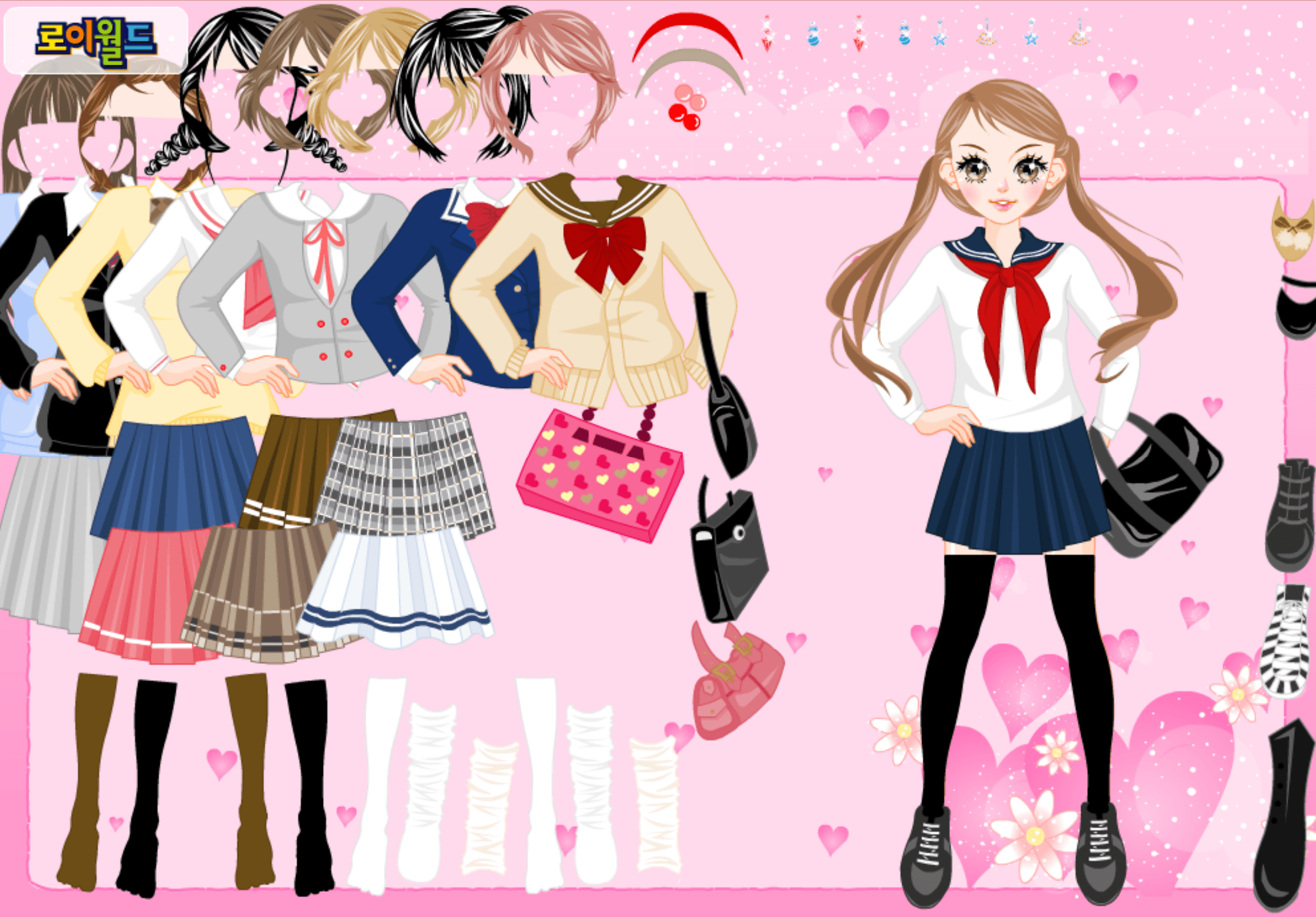 Roiworld School Girl Dressup screenshot