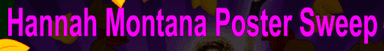 Hannah Montana: Poster Sweep