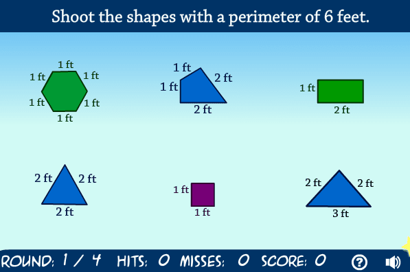 Perimeter Shape Game screenshot