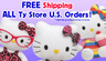 FREE Shipping ALL Ty Store U.S. Orders!