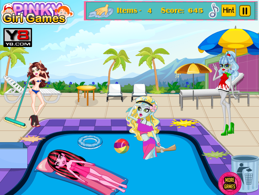 Monster High Swimming Pool Cleaning screenshot