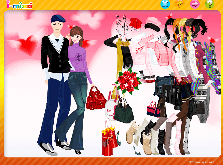 Valentine Couple Dressup screenshot