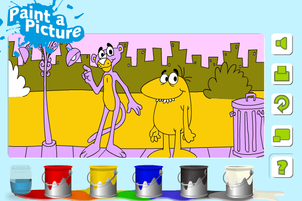 Pink Panther and Pals Paint a Picture screenshot