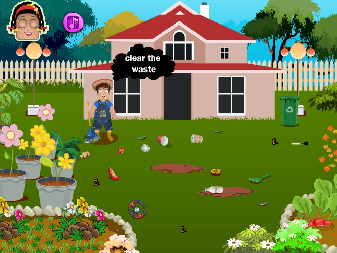 Sam Garden Cleaning Time screenshot