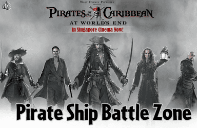 Pirates of the Caribbean Pirate Ship Battle Zone