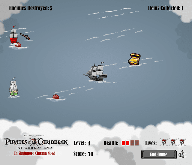 Pirates of the Caribbean Pirate Ship Battle Zone screenshot