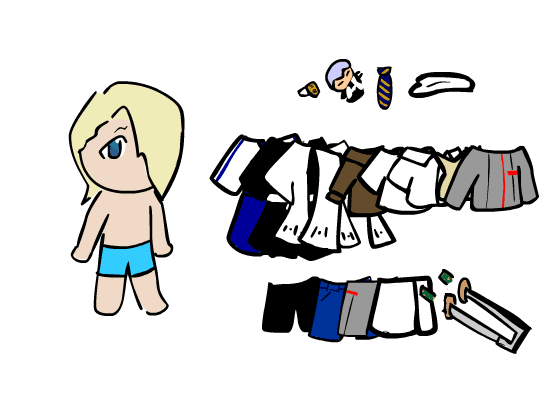 Dress up chibi Izuru screenshot