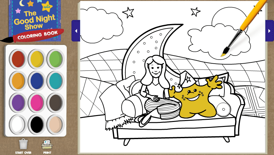 The Good Night Show Coloring Book screenshot