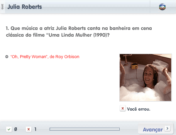Quiz Julia Roberts screenshot