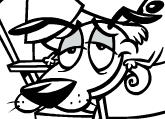 Cartoon Network Coloring: Courage the Cowardly Dog